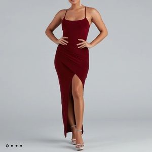 Maxi Dress Burgundy windsdor